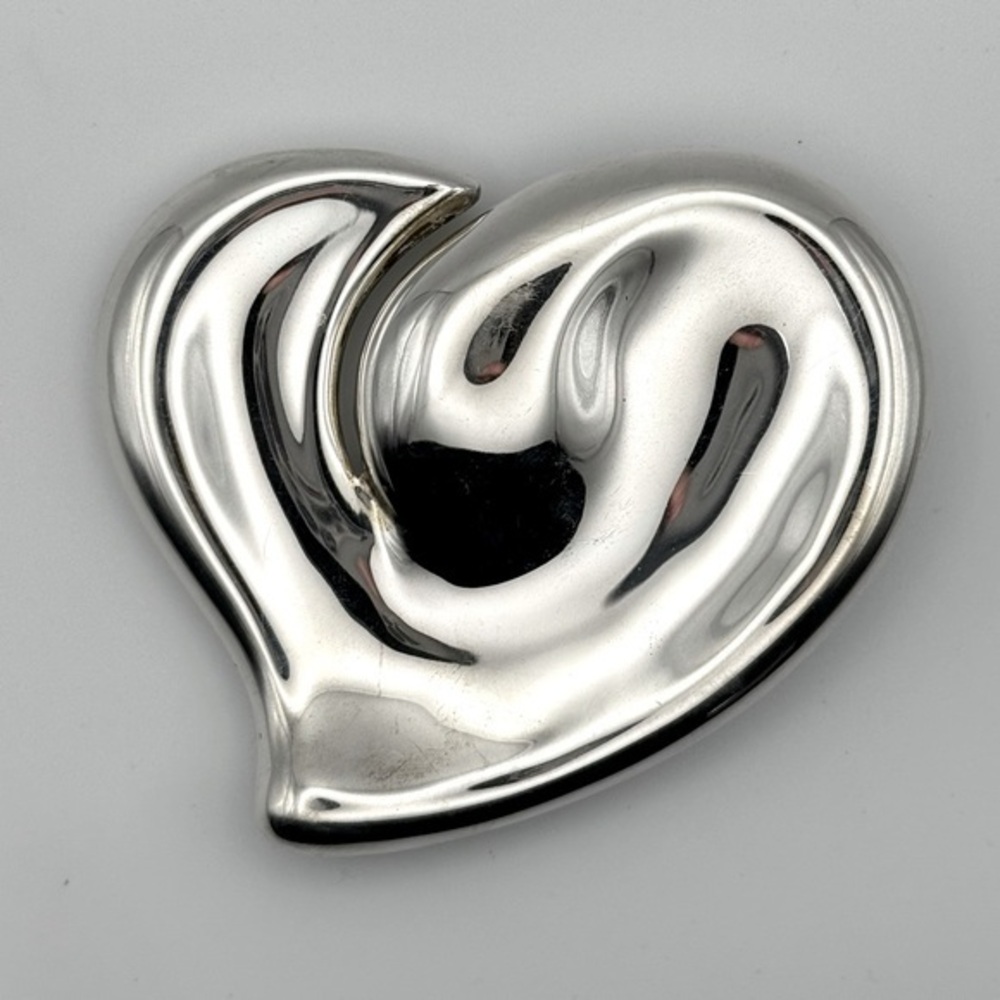 Tiffany & Co Elsa Peretti Silver Heart Belt Buckle Italy - Vintage!